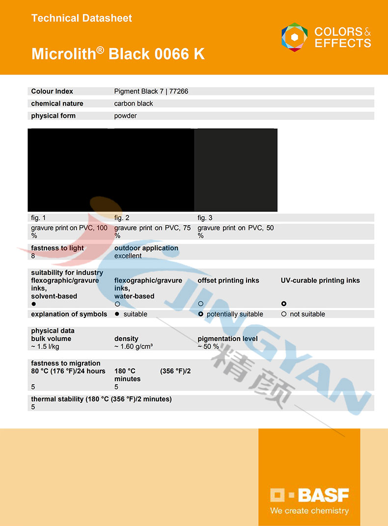 巴斯夫0066K預(yù)分散炭黑顏料TDS技術(shù)數(shù)據(jù)表